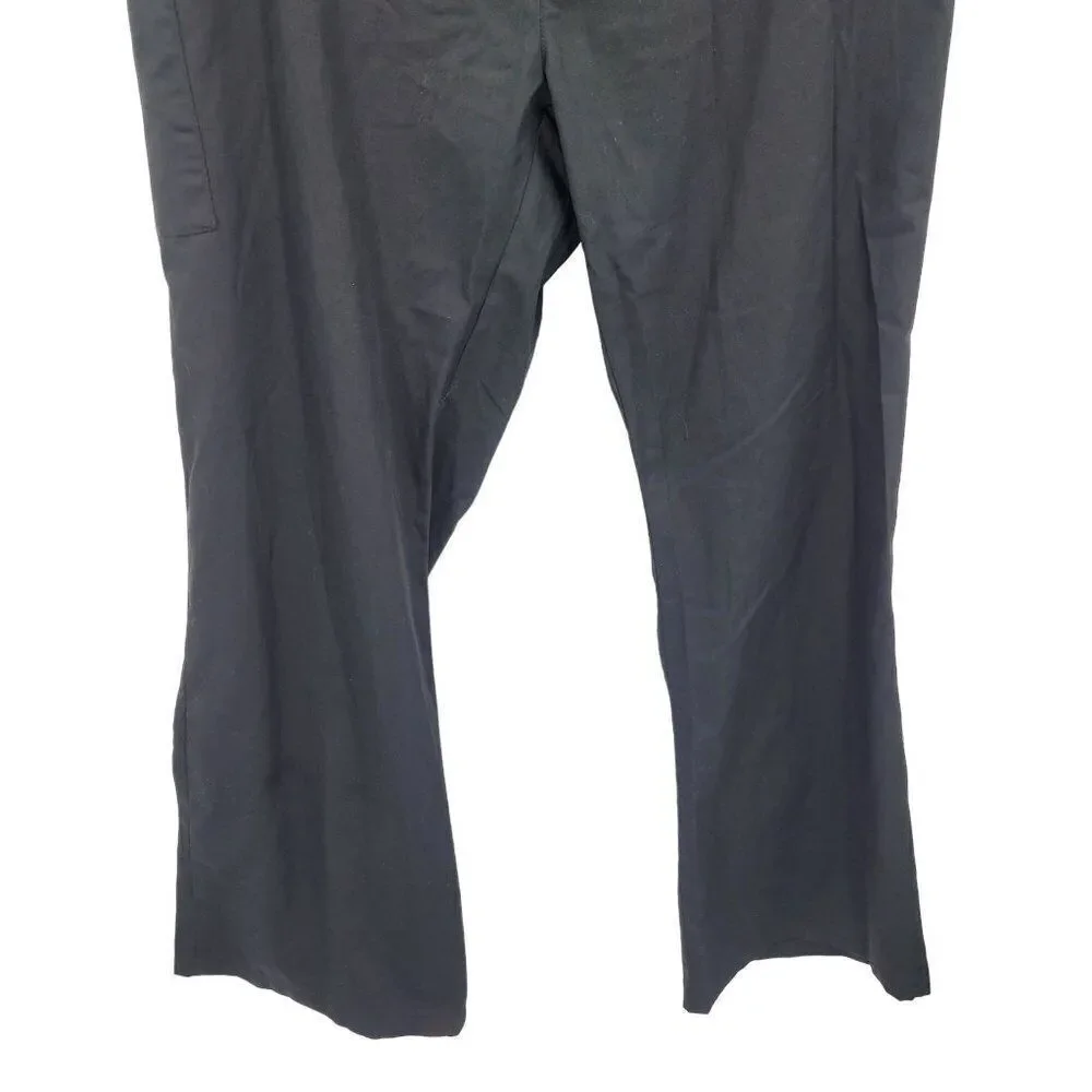 Dickies Black 2X TL Work Pant Elastic Drawstring Waist Pocket Lightweight Cotton
